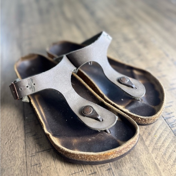 Birkenstock Brown Sandals Cork Midsole Comfort - Picture 3 of 9